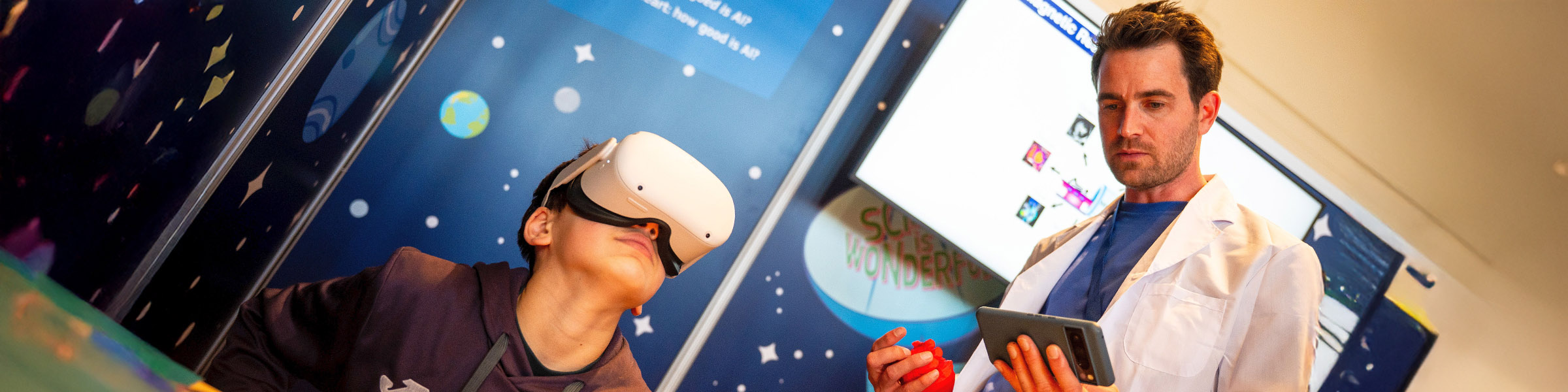 At Brussels’ EU science fair, children sketch new inventions and eavesdrop on bacteria